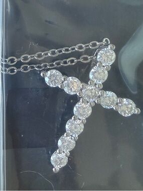 Moissanite 1” Pendant Necklace 925 Sterling Silver